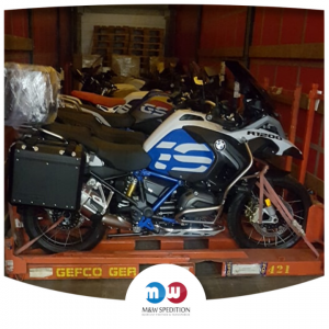 Przewóz i transport motocykli na paletach - M&W Spedition